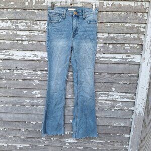 Kut From The Kloth Stella Fab Ab Flare Jeans With Raw Hem Size 00